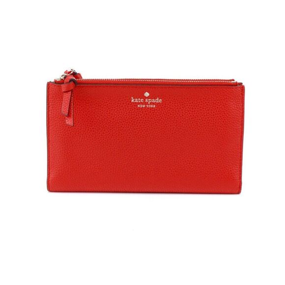 NWT Kate Spade Leather Mulberry Street Melea Travel Wallet Red - Picture 5 of 12